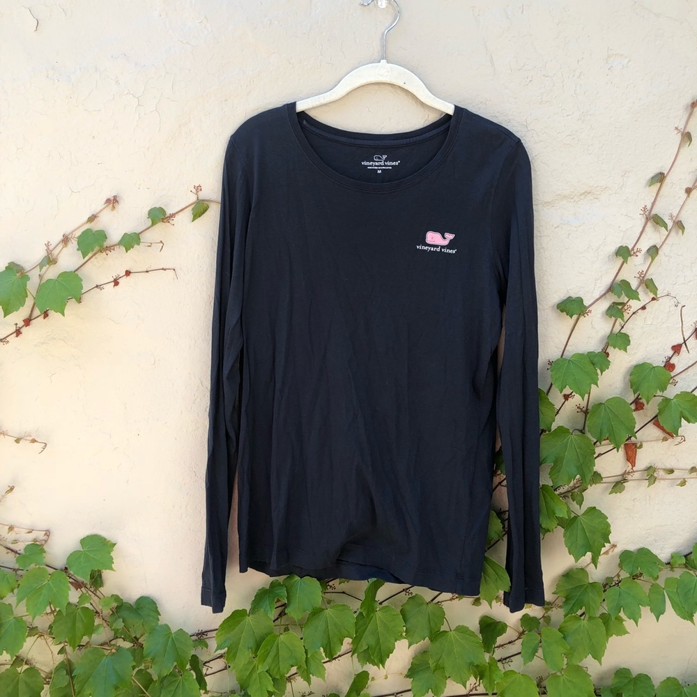 Vineyard Vines Navy Whale Tee